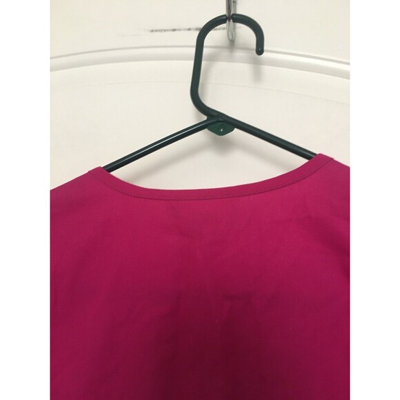 Simply Basic Women's Short Sleeve Scrub Uniform Top Nurse Medical Size XS Pink - Picture 8 of 10